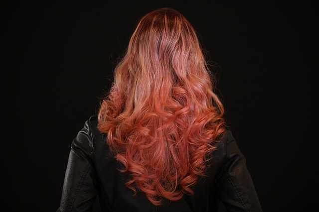 red curly hair