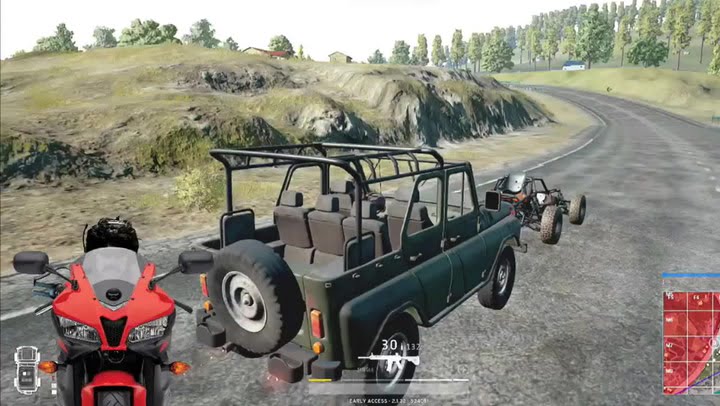 Vehicles which are available in PUBG