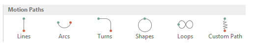 PowerPoint Motion Paths Animation screenshot