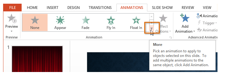 Insert Animation in PowerPoint Slides