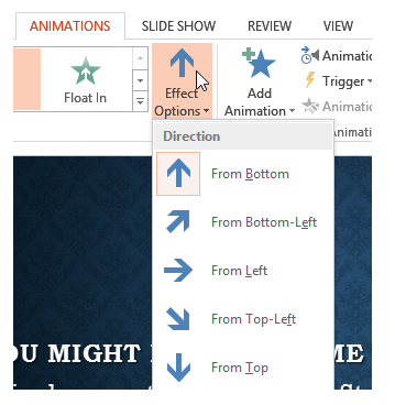 PowerPoint animation screenshot